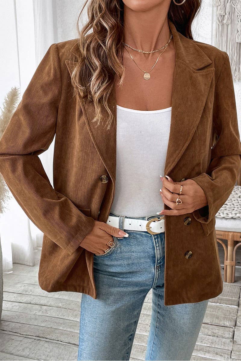 CWOCO00164_SOLID CORDUROY CASUAL BLAZER JACKET