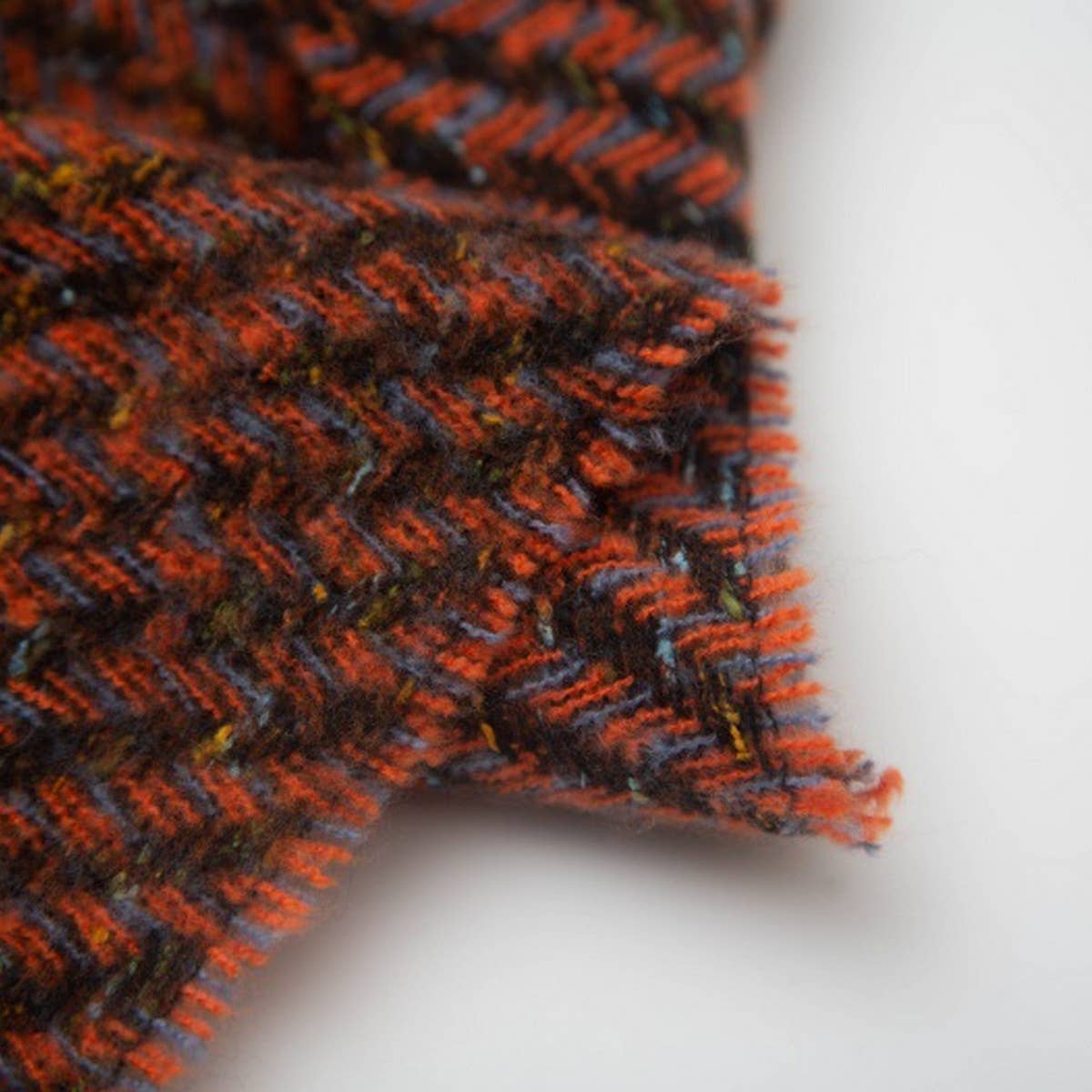 Fringe Patchwork Scarf ? Unisex Winter Shawl Wrap