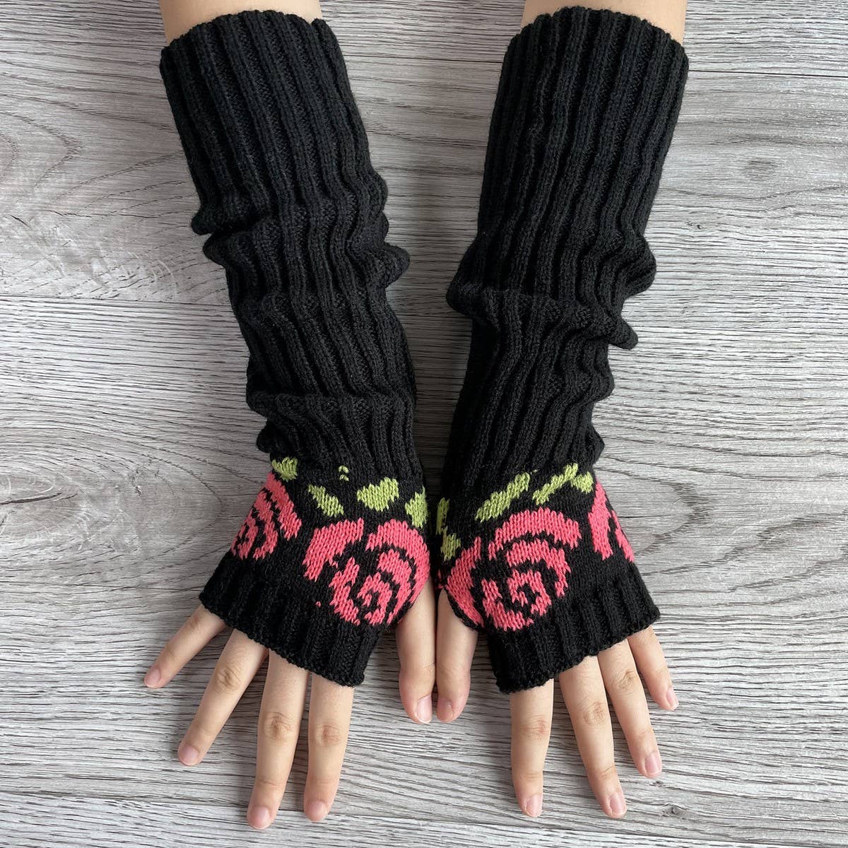 AUTUMN AND WINTER KNITTED JACQUARD GLOVES_CWMM1672