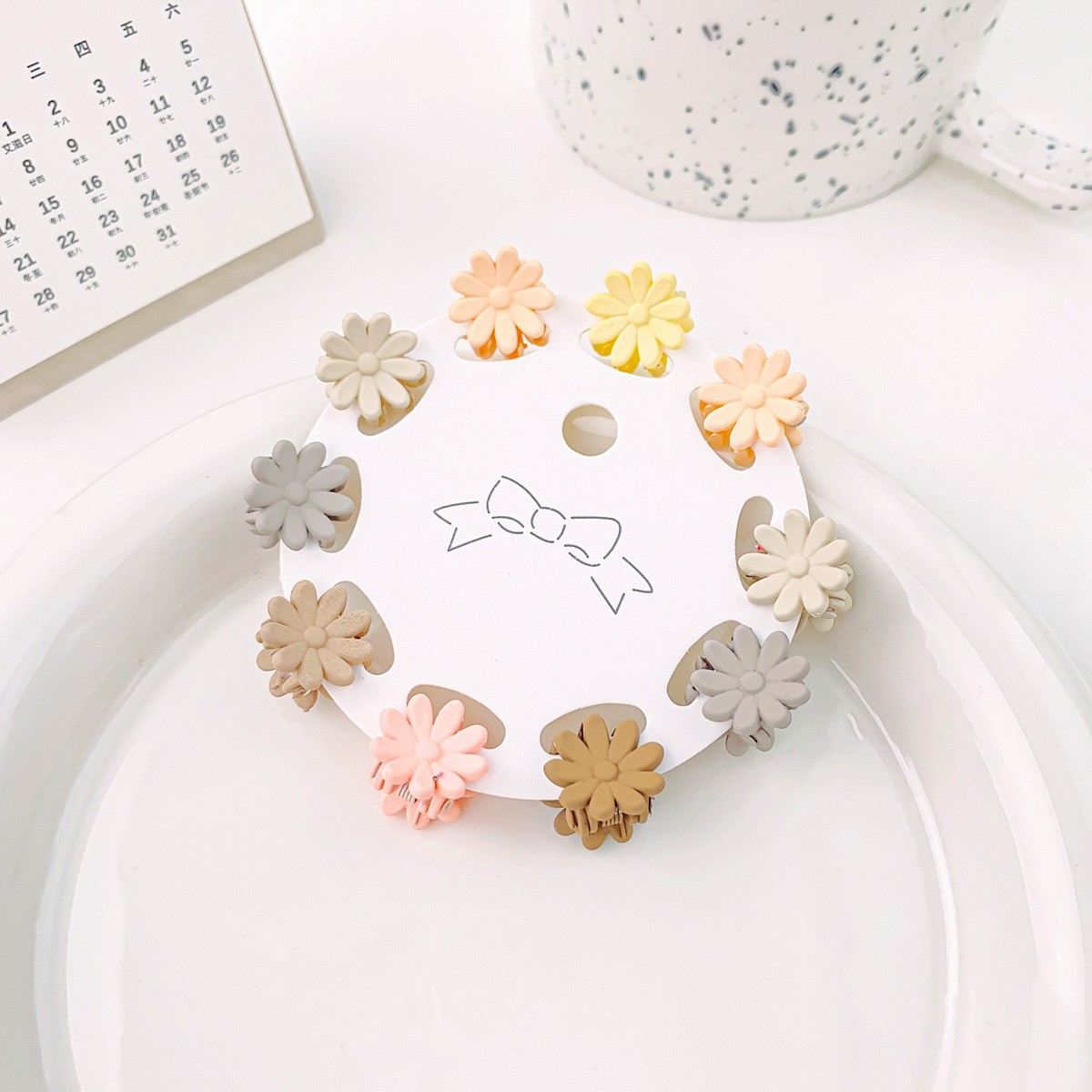 10pcs Mini Candy Color Hair Claw Set - Cute Style_CWAHA0715