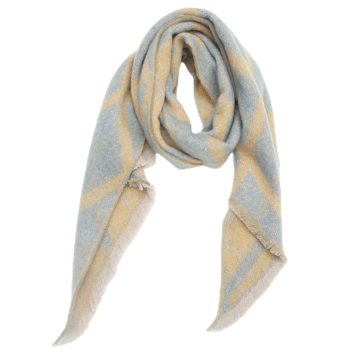 Circle Yarn Diamond Scarf ? Reversible Winter Wrap