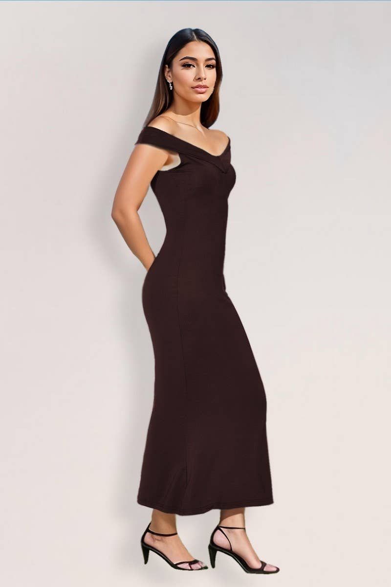 CWDMD4994_SUMMER SEXY OFF-SHOULDER BODYCON MAXI DRESS