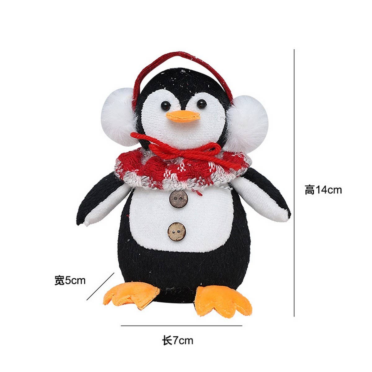 CWMM10352_CHRISTMAS PENGUIN ORNAMENT CUTE TREE HANGING DECOR