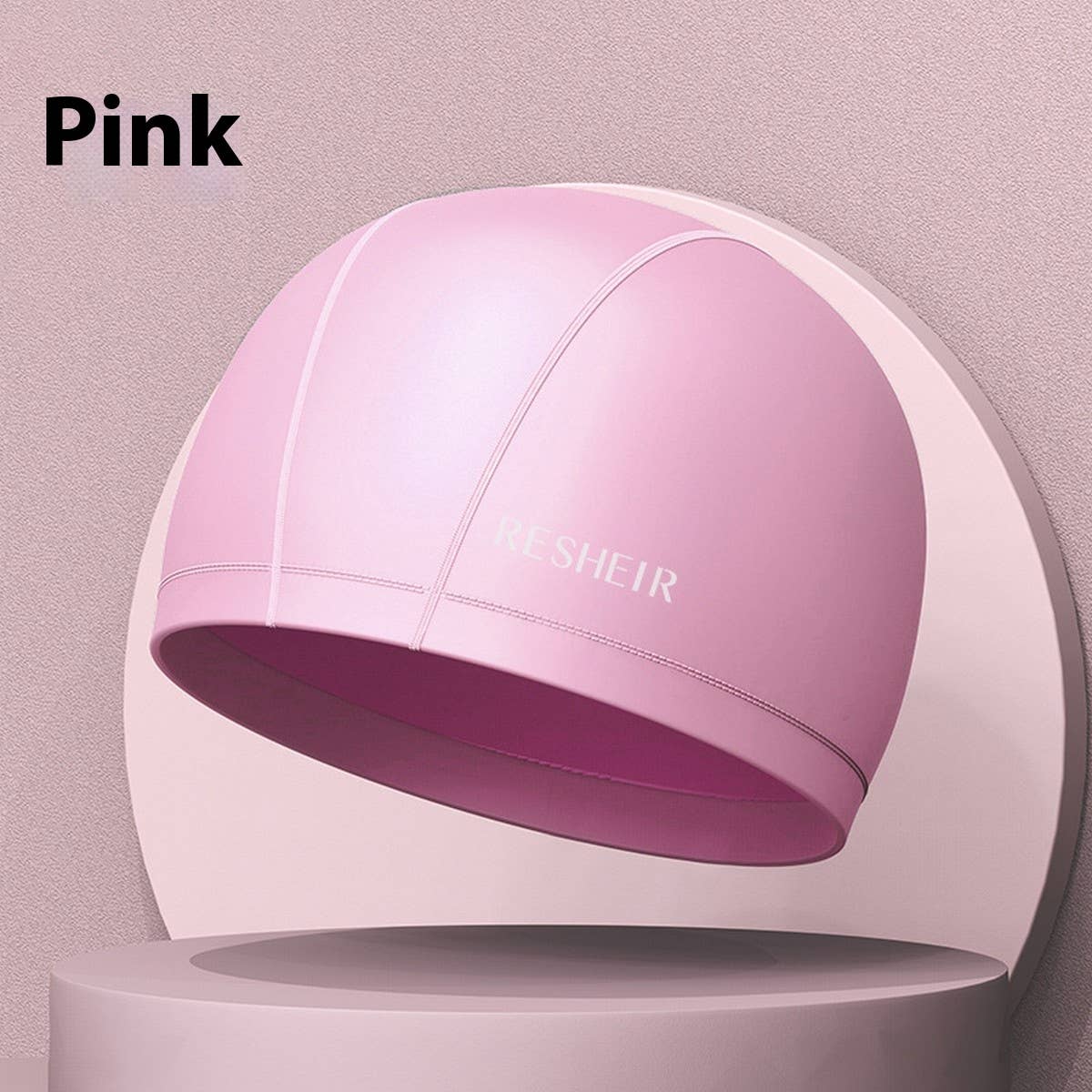 Unisex Silicone Swim Cap for Long Hair & Ears